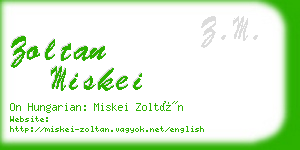 zoltan miskei business card